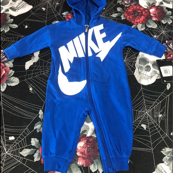 Nike Other - NWT NIKE AIR KIDS ZIP UP HOODIE ROMPER 6M ONESIE